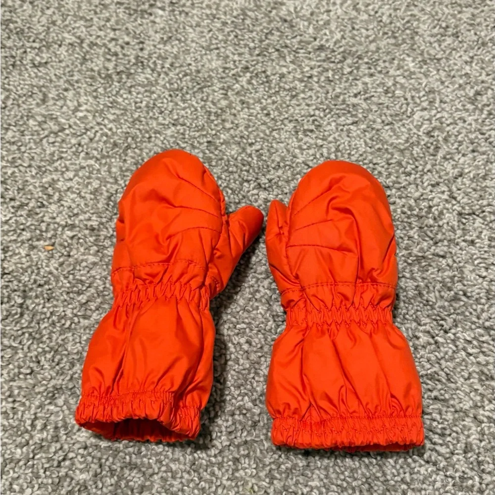 Baby Puff Patagonia Bright Orange Infant (0-3 month) Mittens